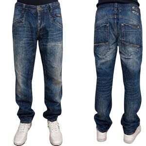 PME Legend American Classic Mens Straight Leg Jeans y2k Medium Wash Denim 32x34